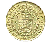 Reverso 8 escudos de Carlos III